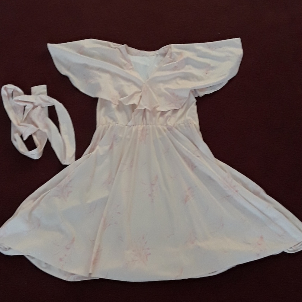 Vintage handmade dress with belt
